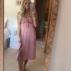 Abercrombie Cinch- Front Midi Dress